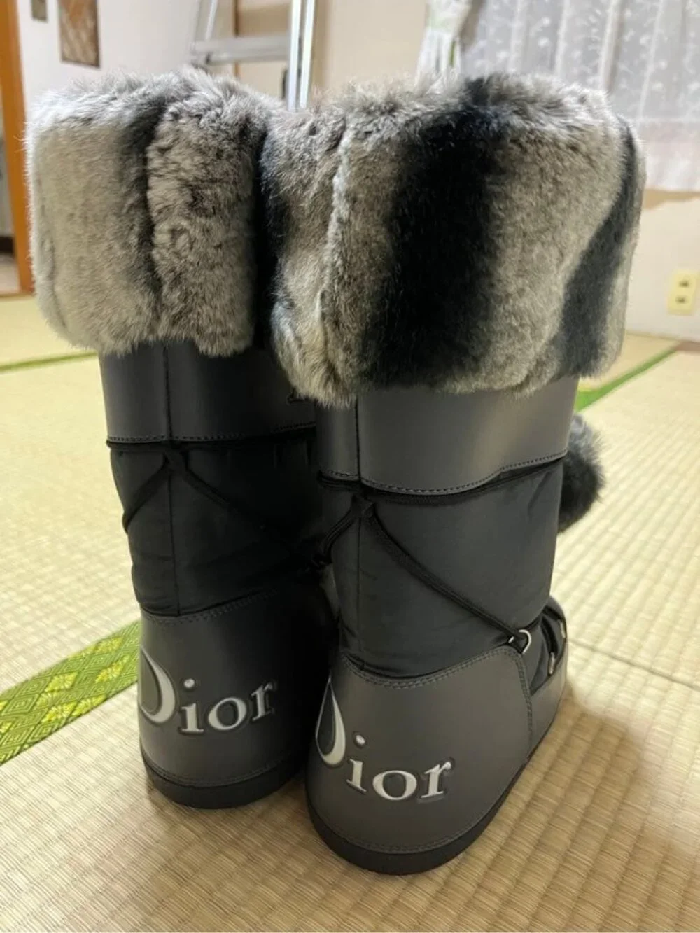 Dior Shearling Boots Black